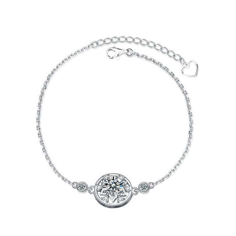Moissanite stone close-up