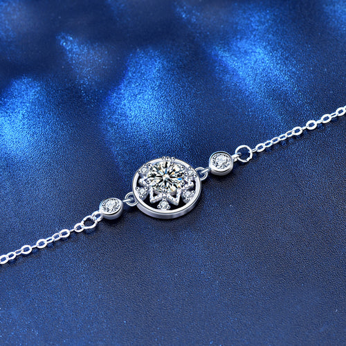 Moissanite bracelet detail